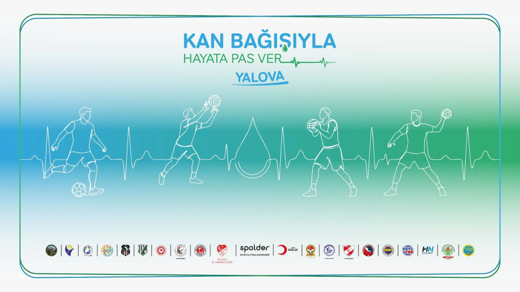 Yalova’da “Kan Bağışıyla Hayata Pas Ver” Etkinliği: Spor Camiası Hayat Kurtarmak İçin Bir Araya Geliyor