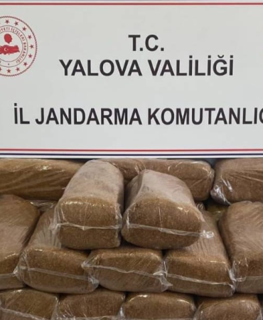 Yalova’da Kaçak Tütün Operasyonu: Jandarmadan 160 Kilogram Bandrolsüz Tütün Ele Geçirildi