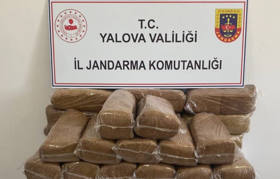 Yalova’da Kaçak Tütün Operasyonu: Jandarmadan 160 Kilogram Bandrolsüz Tütün Ele Geçirildi