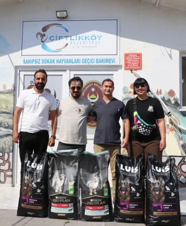 Yalovalı Hayvanseverlerden Sokak Hayvanlarına 150 Kilogram Mama Desteği