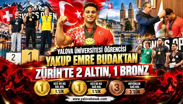 Yalova Üniversitesi Öğrencisi Yakup Emre Budak’tan Zürih’te 2 Altın, 1 Bronz Madalya 6 Yalova Üniversitesi Öğrencisi Yakup Emre Budak’tan Zürih’te 2 Altın, 1 Bronz Madalya