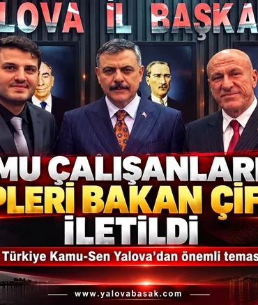 Türkiye Kamu-Sen Yalova’dan Bakan Çiftçi’ye Kamu Çalışanlarının Talepleri İletildi 2 Türkiye Kamu-Sen Yalova’dan Bakan Çiftçi’ye Kamu Çalışanlarının Talepleri İletildi