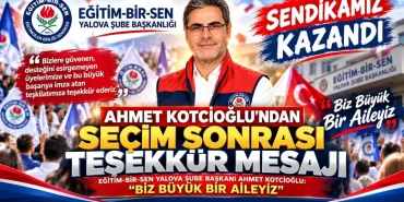 Ahmet Kotcioğlu’ndan Seçim Sonrası Teşekkür Mesajı: “Biz Büyük Bir Aileyiz” 20 Ahmet Kotcioğlu’ndan Seçim Sonrası Teşekkür Mesajı: “Biz Büyük Bir Aileyiz”