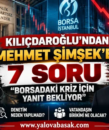 Kılıçdaroğlu’ndan Mehmet Şimşek’e 7 Soru: Borsadaki Gelişmeler İçin Yanıt İstedi 3 Kılıçdaroğlu’ndan Mehmet Şimşek’e 7 Soru: Borsadaki Gelişmeler İçin Yanıt İstedi