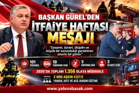 Başkan Gürel’den İtfaiye Haftası mesajı: Yalova itfaiyesi 2026’da 1.356 olaya müdahale etti 6 Başkan Gürel’den İtfaiye Haftası mesajı: Yalova itfaiyesi 2026’da 1.356 olaya müdahale etti
