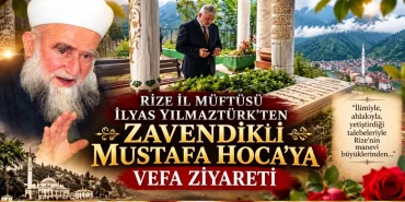 RİZE İL MÜFTÜSÜ İLYAS YILMAZTÜRK’TEN ZAVENDİKLİ MUSTAFA HOCA’YA VEFA ZİYARETİ 10 RİZE İL MÜFTÜSÜ İLYAS YILMAZTÜRK’TEN ZAVENDİKLİ MUSTAFA HOCA’YA VEFA ZİYARETİ