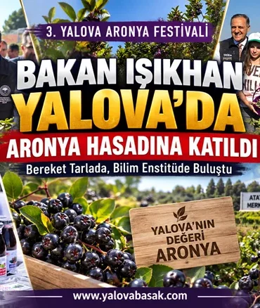 Bakan Işıkhan Yalova’da Aronya Hasadına Katıldı: Bereket Tarlada, Bilim Enstitüde Buluştu 3 Bakan Işıkhan Yalova’da Aronya Hasadına Katıldı: Bereket Tarlada, Bilim Enstitüde Buluştu