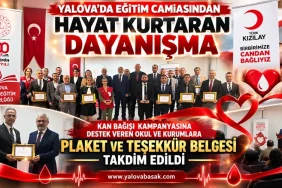 Yalova’da Eğitime Değer Katan Dayanışma: Kan Bağışı Kampanyasına Destek Veren Okul ve Kurumlar Ödüllendirildi 12 Yalova’da Eğitime Değer Katan Dayanışma: Kan Bağışı Kampanyasına Destek Veren Okul ve Kurumlar Ödüllendirildi