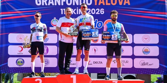 2. Granfondo Yalova’da Şampiyonlar Ödüllerini Aldı