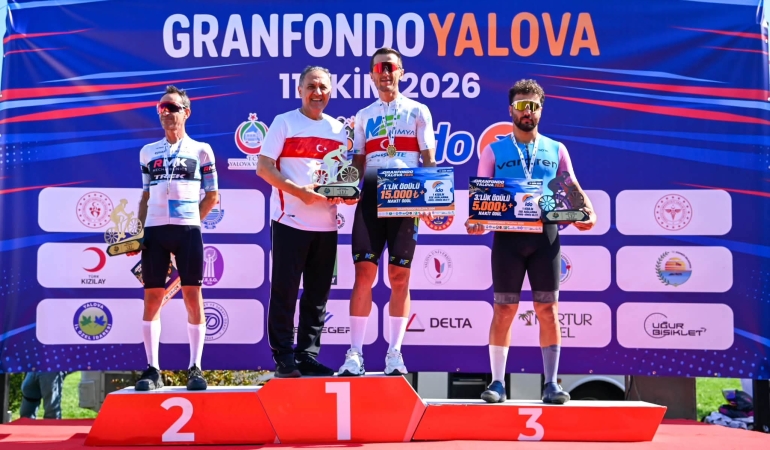 2. Granfondo Yalova’da Şampiyonlar Ödüllerini Aldı