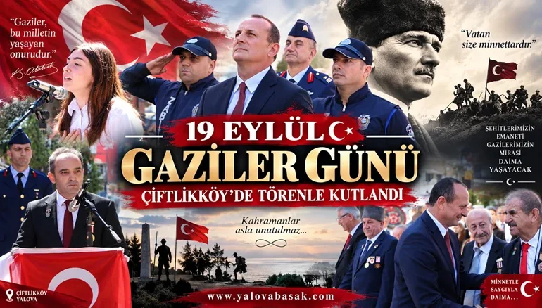 Çiftlikköy’de 19 Eylül Gaziler Günü törenle kutlandı 4 Çiftlikköy’de 19 Eylül Gaziler Günü törenle kutlandı