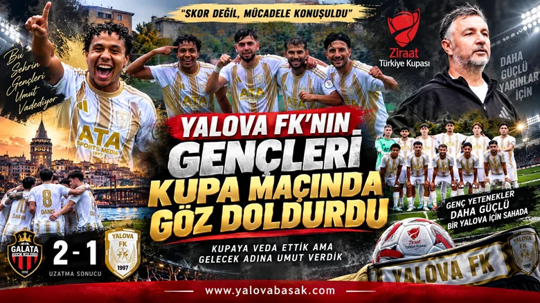 Yalova FK’nın Gençleri Kupada Gelecek İçin Umut Verdi: Mücadele Uzatmada Sonuçlandı