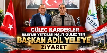 Güleç Kardeşler İşletme Yetkilisi Halit Güleç’ten Başkan Adil Yele’ye Ziyaret 20 Güleç Kardeşler İşletme Yetkilisi Halit Güleç’ten Başkan Adil Yele’ye Ziyaret