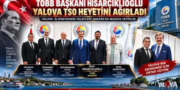 TOBB Başkanı Hisarcıklıoğlu, Yalova TSO Heyetini Ağırladı 16 TOBB Başkanı Hisarcıklıoğlu, Yalova TSO Heyetini Ağırladı