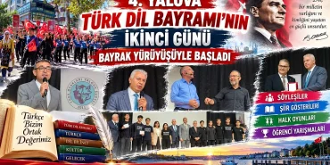 4. Yalova Türk Dil Bayramı’nda İkinci Gün Coşkusu Bayrak Yürüyüşüyle Başladı 14 4. Yalova Türk Dil Bayramı’nda İkinci Gün Coşkusu Bayrak Yürüyüşüyle Başladı