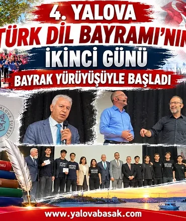 4. Yalova Türk Dil Bayramı’nda İkinci Gün Coşkusu Bayrak Yürüyüşüyle Başladı 8 4. Yalova Türk Dil Bayramı’nda İkinci Gün Coşkusu Bayrak Yürüyüşüyle Başladı