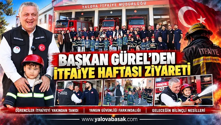 Başkan Gürel’den İtfaiye Haftası Ziyareti 1 Başkan Gürel’den İtfaiye Haftası Ziyareti