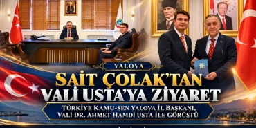 Türkiye Kamu-Sen Yalova İl Başkanı Sait Çolak’tan Vali Usta’ya Ziyaret 13 Türkiye Kamu-Sen Yalova İl Başkanı Sait Çolak’tan Vali Usta’ya Ziyaret