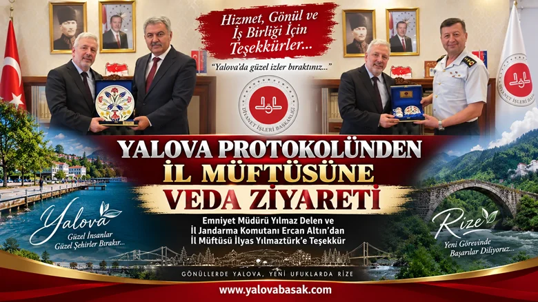 Yalova Protokolünden İl Müftüsü İlyas Yılmaztürk’e Veda Ziyareti 7 Yalova Protokolünden İl Müftüsü İlyas Yılmaztürk’e Veda Ziyareti