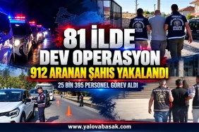 81 İLDE ARANAN ŞAHISLAR OPERASYONU: 912 KİŞİ YAKALANDI 8 81 İLDE ARANAN ŞAHISLAR OPERASYONU: 912 KİŞİ YAKALANDI