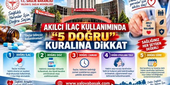 Akılcı İlaç Kullanımında “5 Doğru” Kuralına Dikkat 11 Akılcı İlaç Kullanımında “5 Doğru” Kuralına Dikkat