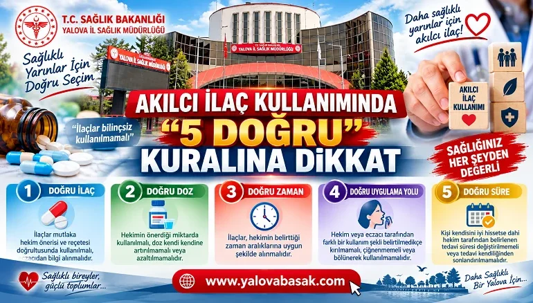 Akılcı İlaç Kullanımında “5 Doğru” Kuralına Dikkat 1 Akılcı İlaç Kullanımında “5 Doğru” Kuralına Dikkat