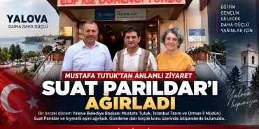 Mustafa Tutuk, İstanbul Tarım ve Orman İl Müdürü Suat Parıldar’ı Ağırladı