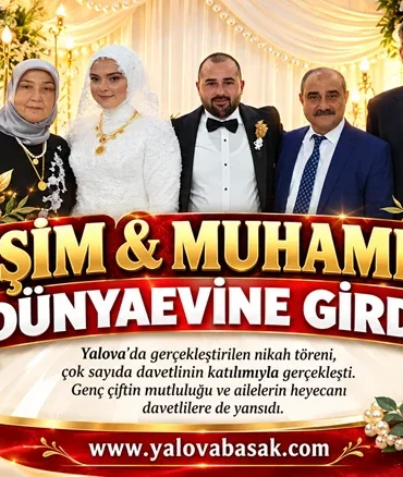 Yeşim Şahin ve Muhammed Kutluay Dünyaevine Girdi