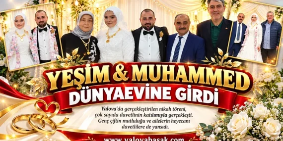 Yeşim Şahin ve Muhammed Kutluay Dünyaevine Girdi
