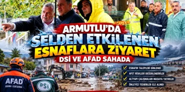 Armutlu’da Selden Etkilenen Esnaflara Ziyaret: DSİ ve AFAD Sahada