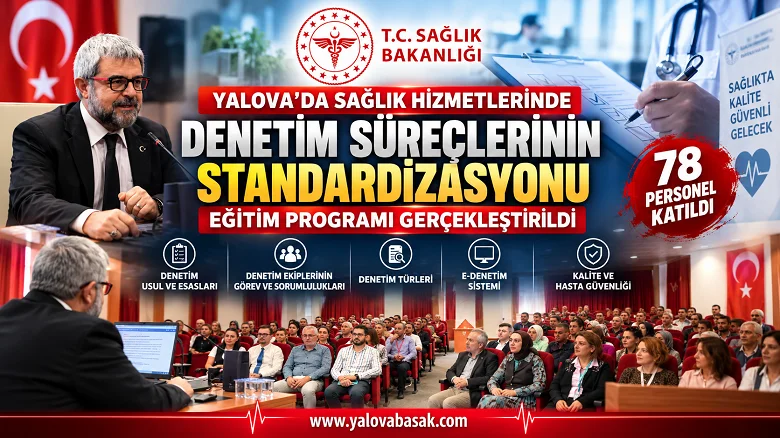 Yalova’da Sağlık Denetimlerinde Standardizasyon Eğitimi: 78 Personel Katıldı 6 Yalova’da Sağlık Denetimlerinde Standardizasyon Eğitimi: 78 Personel Katıldı