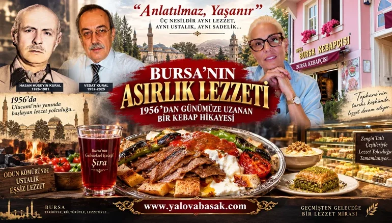 Bursa’nın 70 Yıllık Lezzet Mirası: 1956’dan Bugüne Uzanan Bursa Kebapçısı Hikâyesi 1 Bursa’nın 70 Yıllık Kebap Mirası: 1956’dan Bugüne Değişmeyen Lezzetin Hikâyesi
