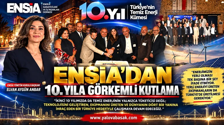 ENSİA’dan 10. Yıla Görkemli Kutlama: Hedef Küresel Temiz Enerji Üretim Merkezi Olmak