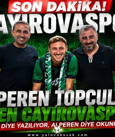Alperen Topçular Çayırovaspor'da! Gol Kralı Forvet Resmen Yeşil-Siyahlı Formayı Giydi