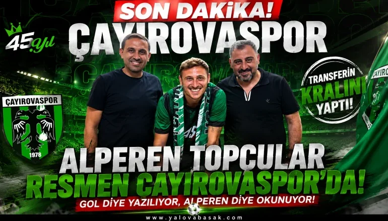 Alperen Topçular Çayırovaspor'da! Gol Kralı Forvet Resmen Yeşil-Siyahlı Formayı Giydi