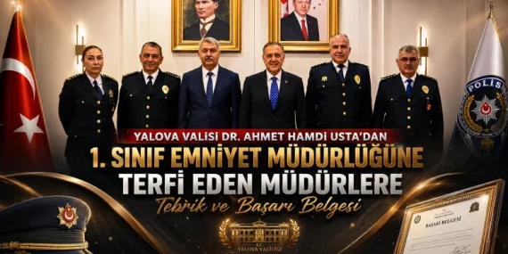 Yalova Valisi Usta, 1. Sınıf Emniyet Müdürlüğüne Terfi Eden Müdürleri Kabul Etti 12 Yalova Valisi Usta, 1. Sınıf Emniyet Müdürlüğüne Terfi Eden Müdürleri Kabul Etti