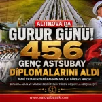 Altınova’da Gurur Günü: 456 Genç Astsubay Diplomalarını Alarak Göreve Hazırlandı
