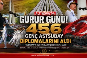 Altınova’da Gurur Günü: 456 Genç Astsubay Diplomalarını Alarak Göreve Hazırlandı