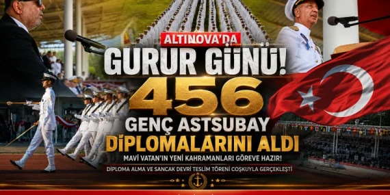 Altınova’da Gurur Günü: 456 Genç Astsubay Diplomalarını Alarak Göreve Hazırlandı
