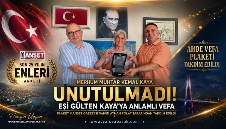 Gülten Kaya’ya Ahde Vefa Plaketi: Merhum Muhtar Kemal Kaya Unutulmadı 1 Gülten Kaya’ya Ahde Vefa Plaketi: Merhum Muhtar Kemal Kaya Unutulmadı