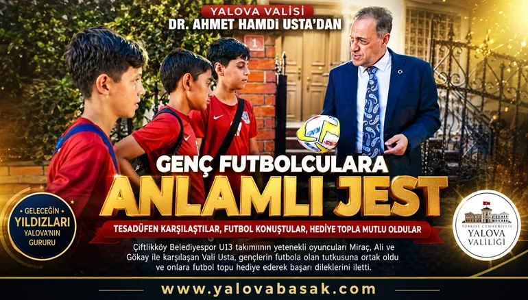 Vali Usta’nın Kapısında Sürpriz Buluşma: Üç Genç Futbolcu Günün Yorgunluğunu Unutturdu
