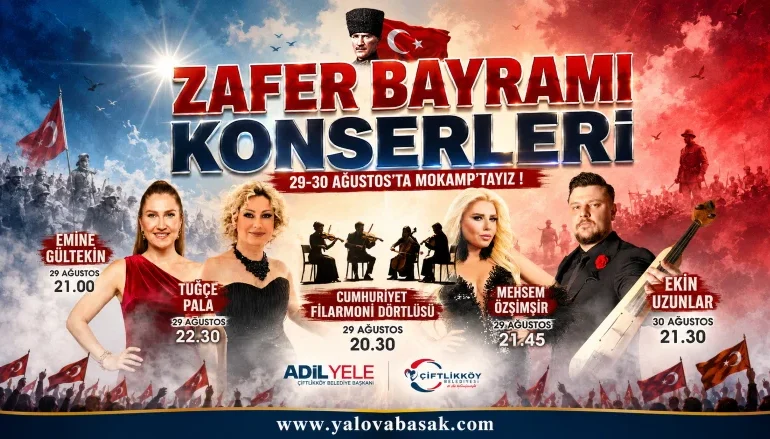 Çiftlikköy’de Zafer Bayramı Coşkusu İki Gün Sürecek