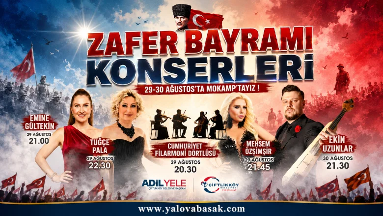 Çiftlikköy’de Zafer Bayramı Coşkusu İki Gün Sürecek