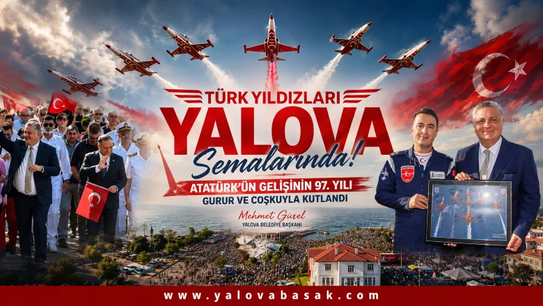 Türk Yıldızları Yalova Semalarında: Atatürk’ün Gelişinin 97. Yılı Gökyüzünde Kutlandı 3 Türk Yıldızları Yalova Semalarında: Atatürk’ün Gelişinin 97. Yılı Gökyüzünde Kutlandı
