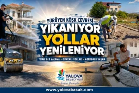 Yürüyen Köşk Çevresinde Temizlik Seferberliği: Yalova’da Yollar da Yenileniyor 1 Yürüyen Köşk Çevresinde Temizlik Seferberliği: Yalova’da Yollar da Yenileniyor