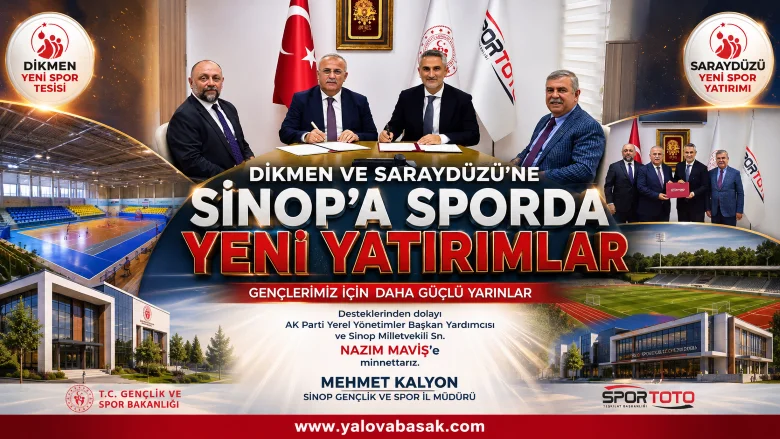 Sinop’un İlçelerine Yeni Spor Yatırımları: Dikmen ve Saraydüzü’ne Müjde