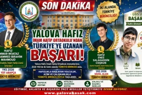 Yalova Hafız İmam Hatip Ortaokulu'ndan Çifte Türkiye Birinciliği! YKS 2026 ve LGS'de Büyük Başarı