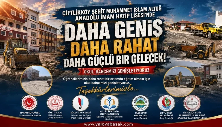 Çiftlikköy’de Öğrenciler İçin Büyük Dokunuş: Okul Bahçesi Genişletiliyor 6 Çiftlikköy’de Öğrenciler İçin Büyük Dokunuş: Okul Bahçesi Genişletiliyor