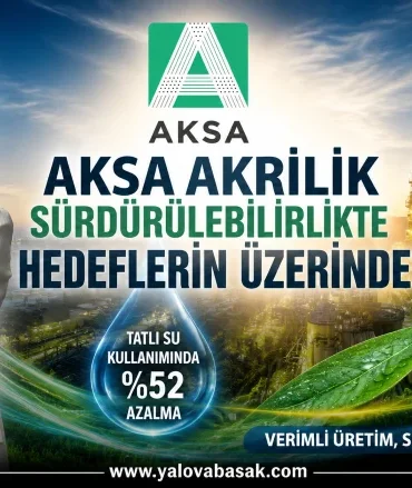 Aksa Akrilik’ten Sürdürülebilirlikte Güçlü Performans: Tatlı Su Kullanımı Yüzde 52 Azaldı 8 Aksa Akrilik’ten Sürdürülebilirlikte Güçlü Performans: Tatlı Su Kullanımı Yüzde 52 Azaldı