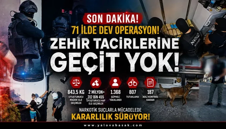 71 İlde Uyuşturucu Operasyonu: 15 Günde 1.368 Şüpheli Yakalandı 1 71 İlde Uyuşturucu Operasyonu: 15 Günde 1.368 Şüpheli Yakalandı